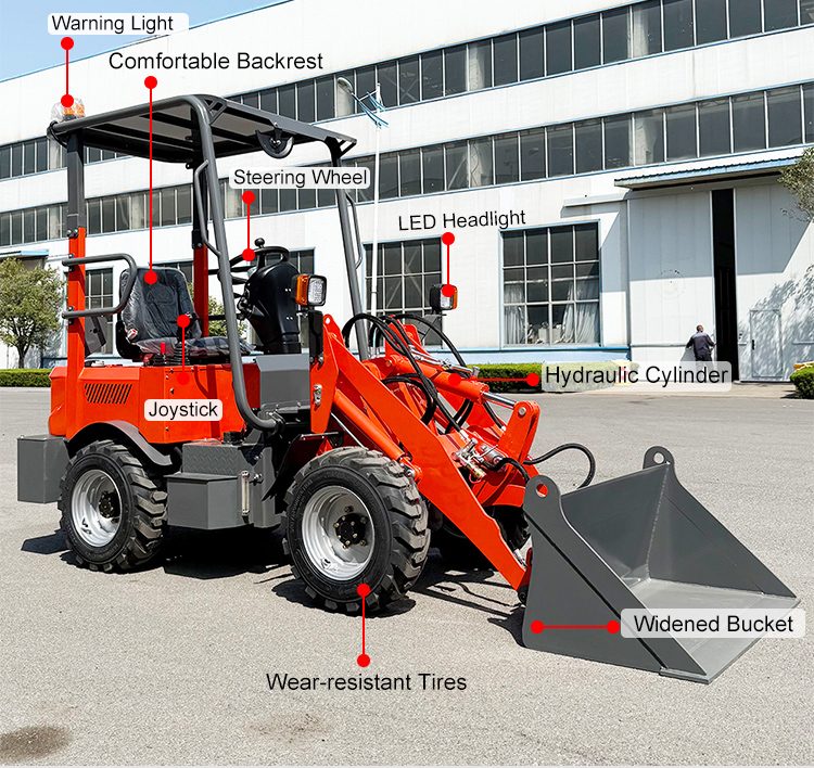 Mini chargeuse sur pneus électrique Mini chargeuse sur pneus électrique