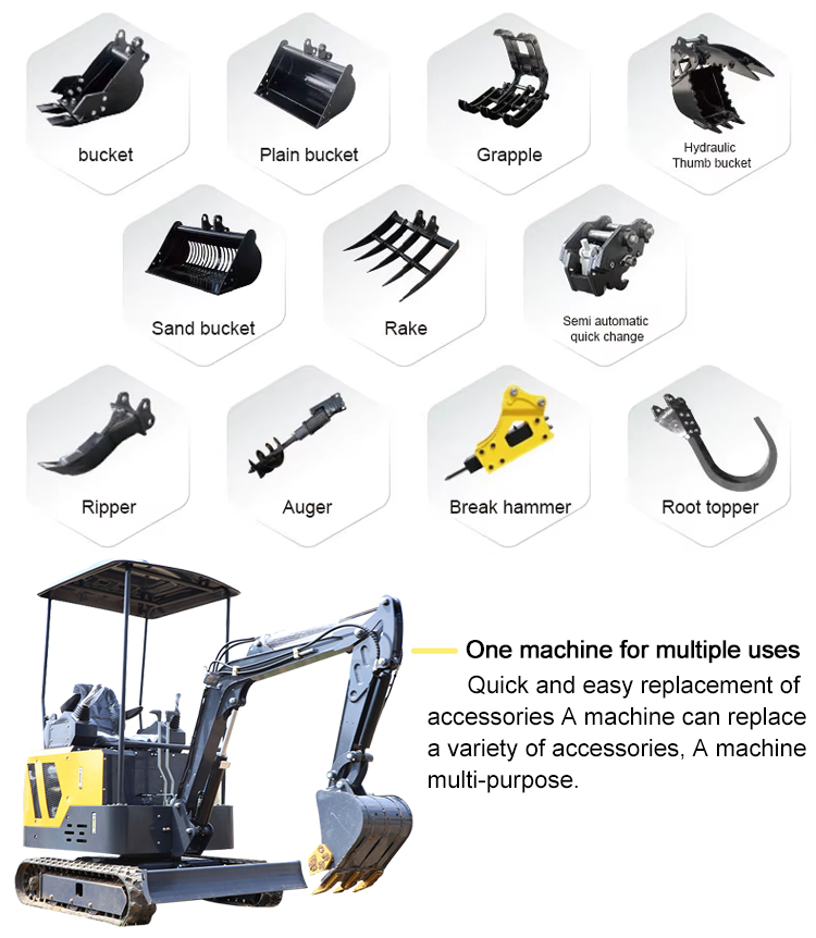 Excavatrice de 1,7 tonne