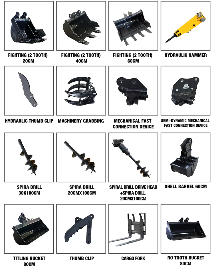 Excavatrice de 2,5 tonnes Excavatrice de 2,5 tonnes