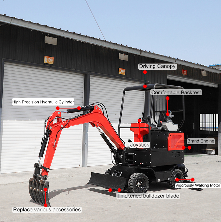 Mini-pelle de 2 tonnes