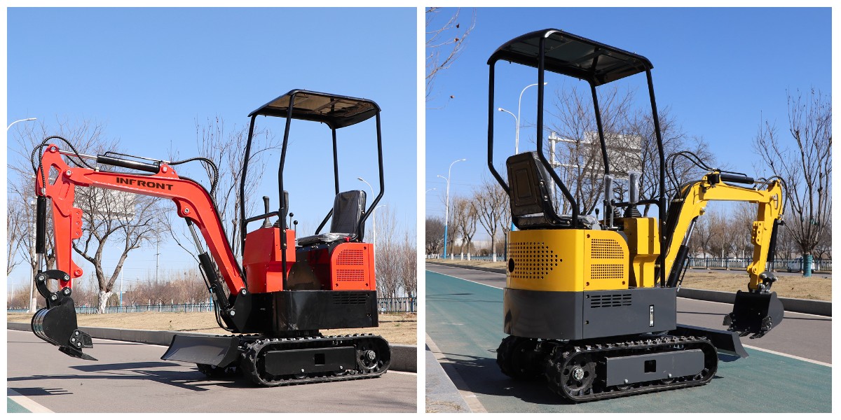 Mini-pelle de 1,2 tonne
